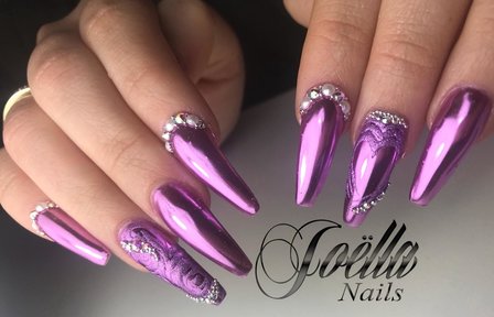 Purple Valentine Nails By Joella Alfons