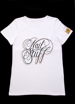 Nailstuff T-Shirt Ronde Hals Wit