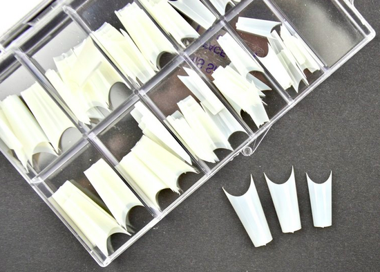 COFFIN SHAPE TIPS (100 PIECES)